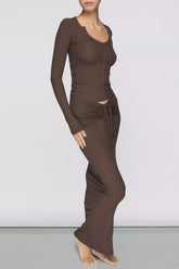 Soft Lounge Ruched Long Skirt | Dress In Beauty